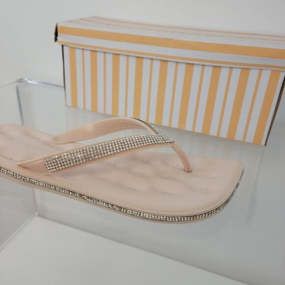 Wild Diva Rhinestone  Square Sandals - Picture 5 of 6